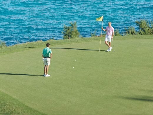 Golf course style for men.