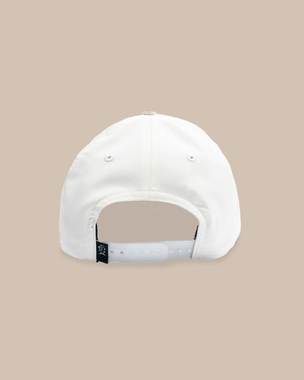 The back view of the Southern Tide Bridge City Performance Hat by Southern Tide - White