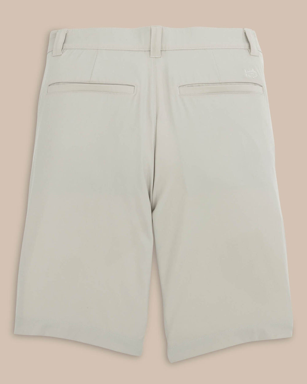 The back view of the Southern Tide brrr die 10 Short by Southern Tide - Stone