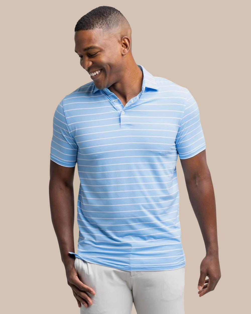 brrr°®eeze Desmond Stripe Polo C_Polo Shirts Southern Tide Rush Blue S 