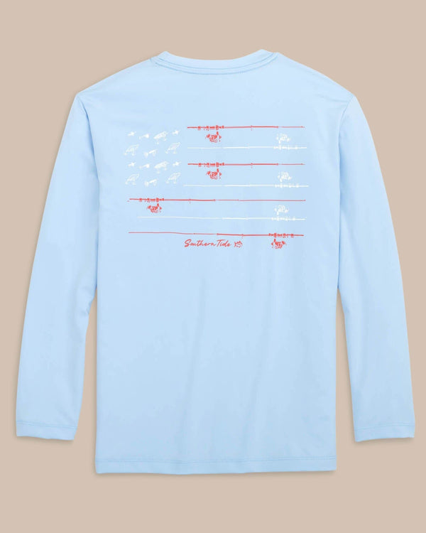 Kids Red, White, and Lure Long Sleeve Performance T-shirt Y_T-Shirts Southern Tide 