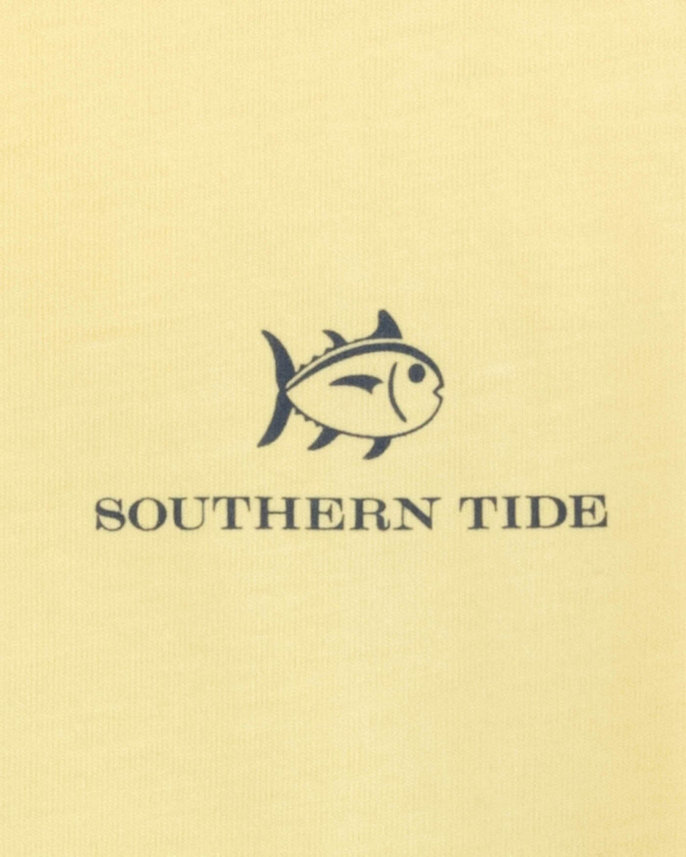 The detail view of the Southern Tide Kids Bottoms Up Short Sleeve T-shirt by Southern Tide - Blonde