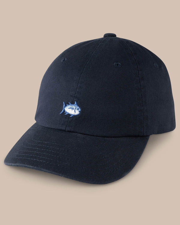 The front view of the Kid's Mini Skipjack Hat by Southern Tide - Navy