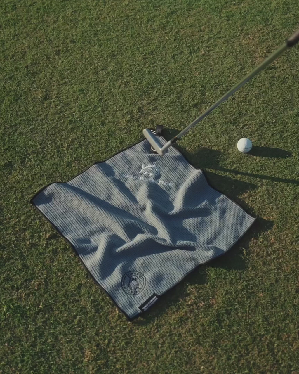 The video of the Southern Tide Ghost Golf Magnetic Towel by Southern Tide - Grey