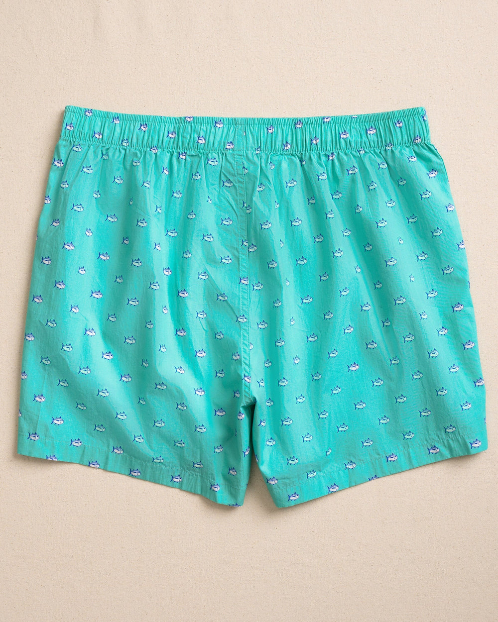The back view of the Southern Tide Skipjack Boxer Short by Southern Tide - Turtle Green