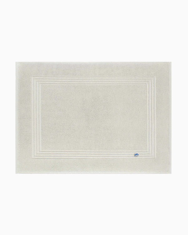 The front view of the Southern Tide Bath Mat by Southern Tide - Harpoon Grey