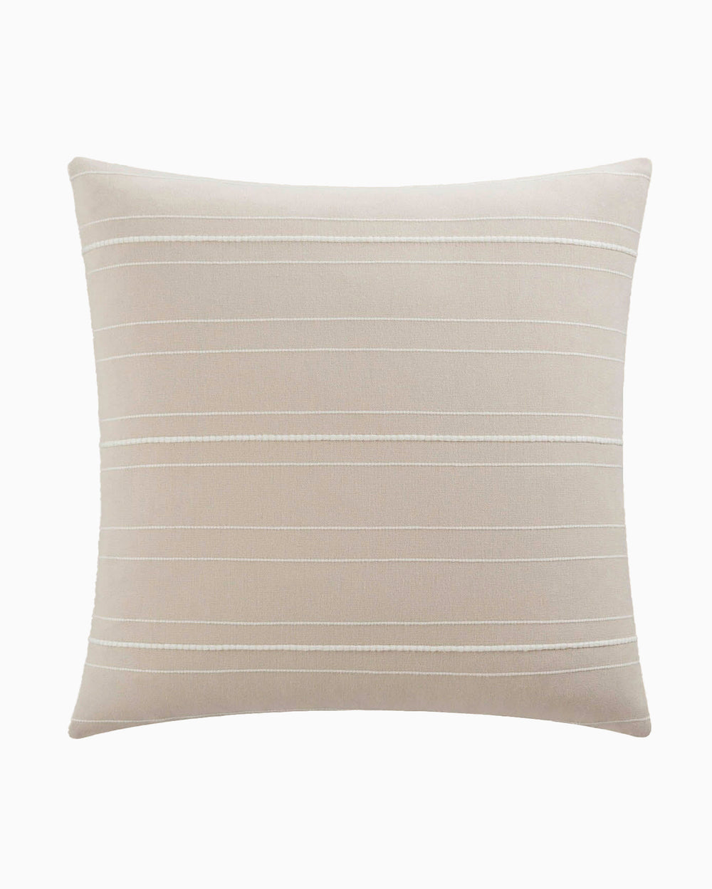 The front view of the Southern Tide Southern Tide Hartsville Square Tan Decorative Pillow by Southern Tide - Tan