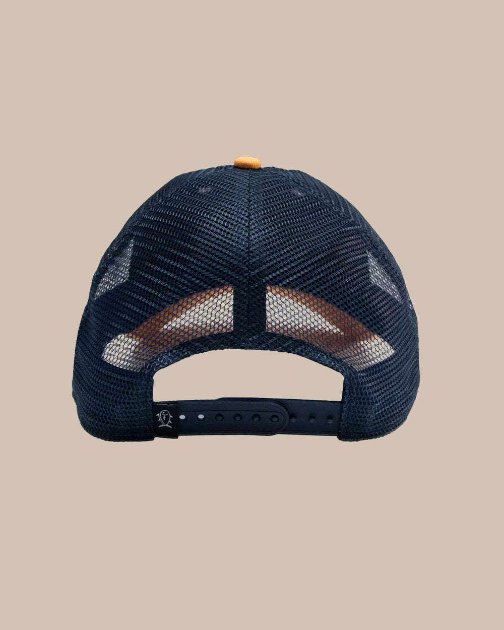 The back view of the Southern Tide The Skipjack Trucker Hat by Southern Tide - White