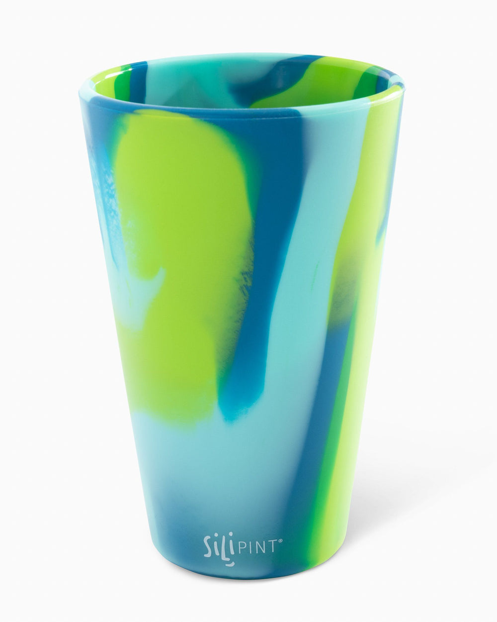 The back view of the Collectible 16 oz Flex Cup by Southern Tide - Sea Swirl