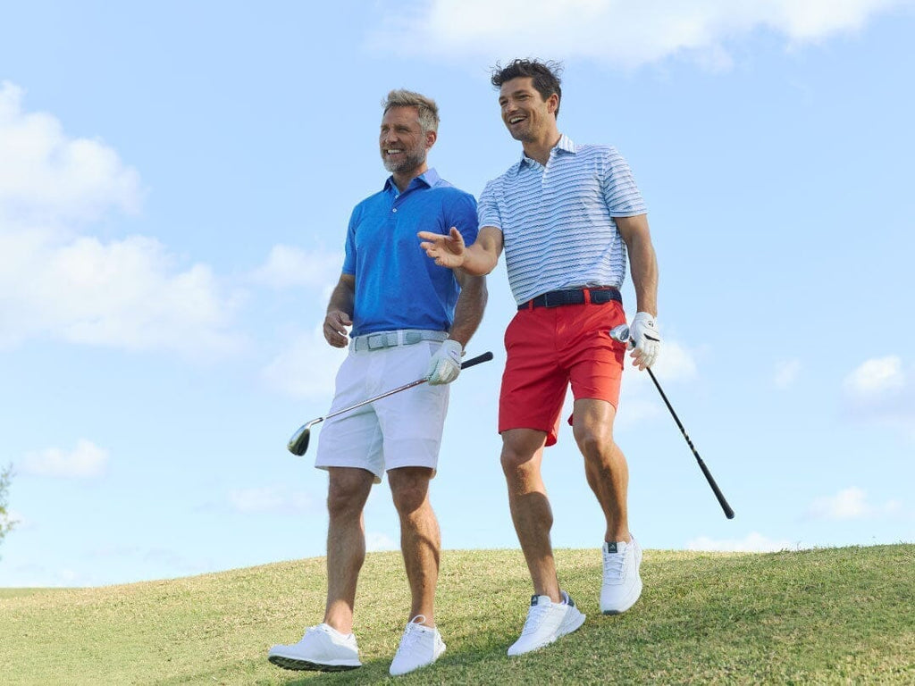 Teeing off in a southern course with coastal views.