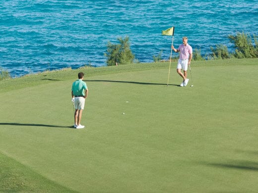 Golf course style for men.