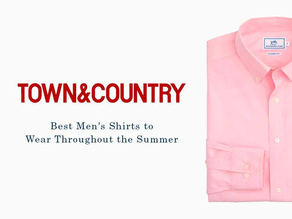 Town & Country logo next to pink sport shirt.
