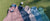 Four men's polo shirts stacked featuring striped and solid colors.