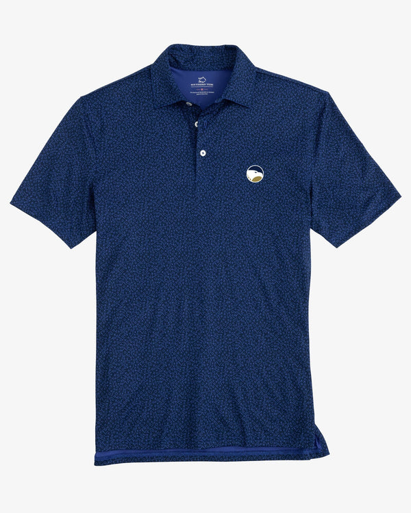 The front view of the Georgia Southern Eagles Driver Gameplay Polo by Southern Tide - Navy