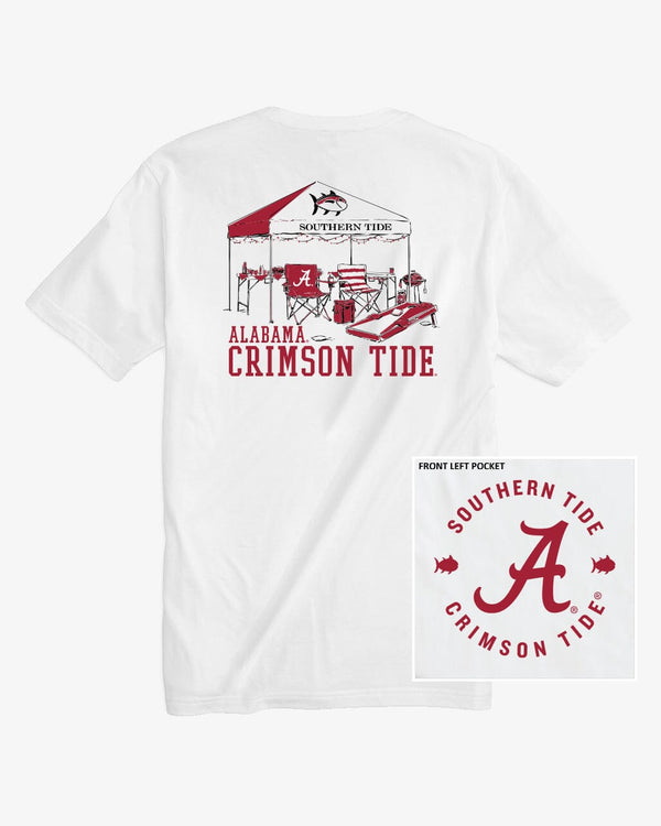 Alabama BAMA Crimson Tide Starter Embroidered Double Sided T-Shirt Mens  Large