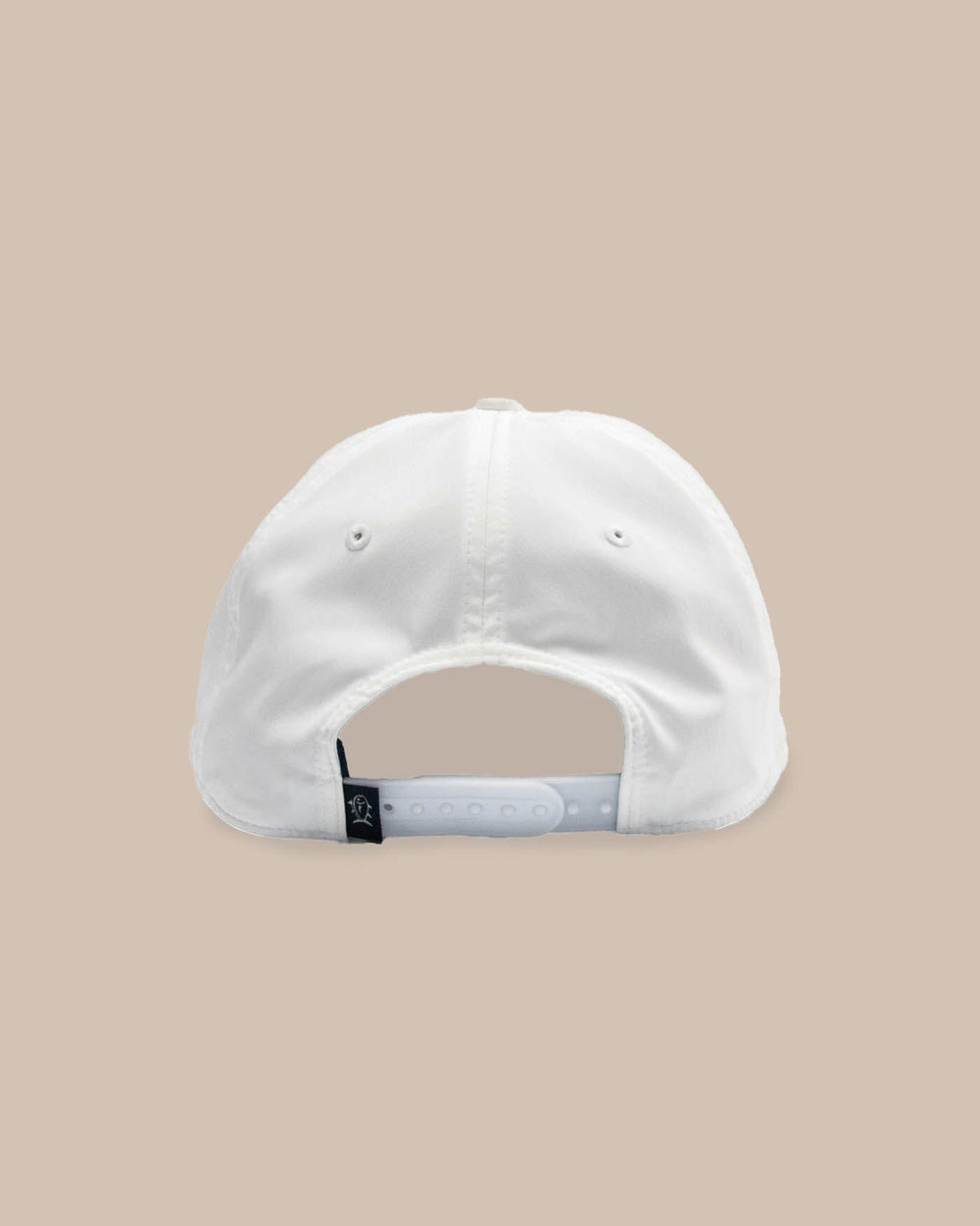 The back view of the Southern Tide 18 Holes 5 Panel Hat by Southern Tide - White