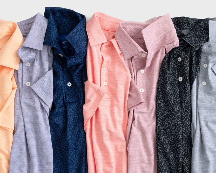Women's 4 Button Polo in Conch Shell by Southern Tide main image 0