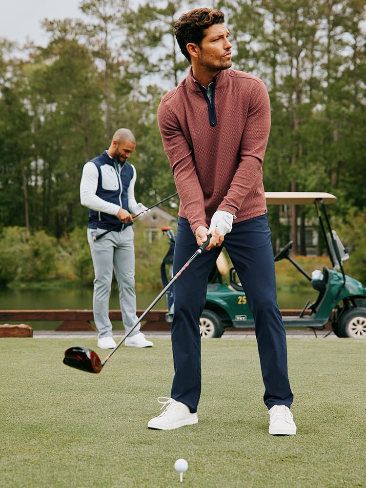 Man golfing during the work day outfits