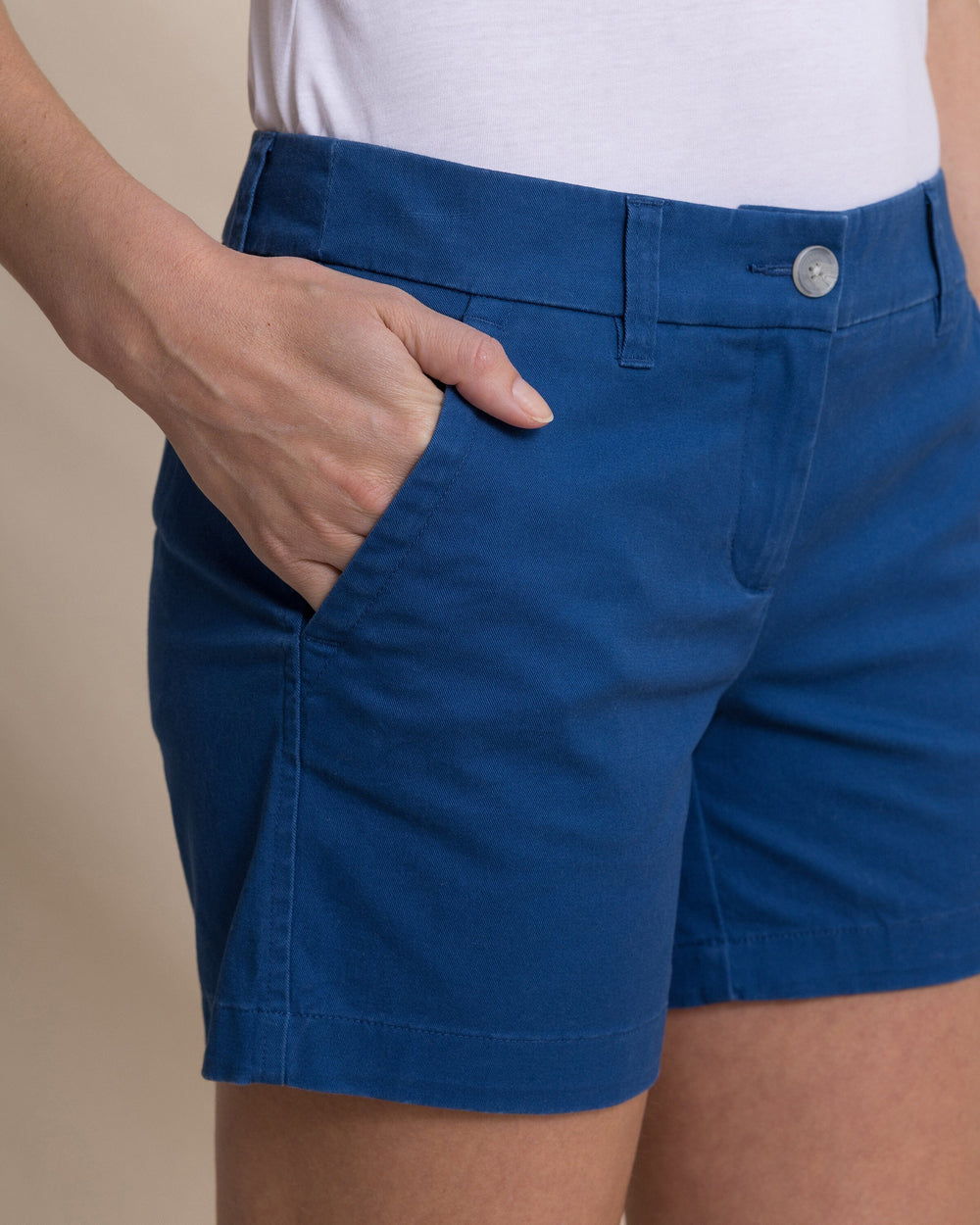 ladies navy dress shorts Cute Navy Blue Shorts - High-Waisted Shorts - Tailored Shorts