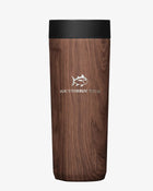 The front view of the Commuter Cup 17oz by Southern Tide - Brown