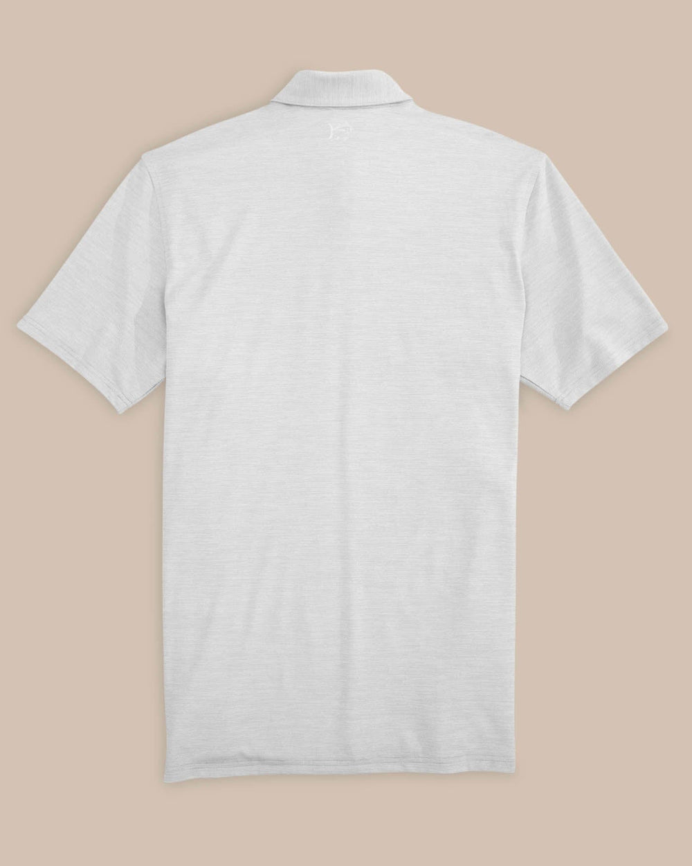 The back view of the Alabama Crimson Tide Driver Spacedye Polo Shirt by Southern Tide - Slate Grey