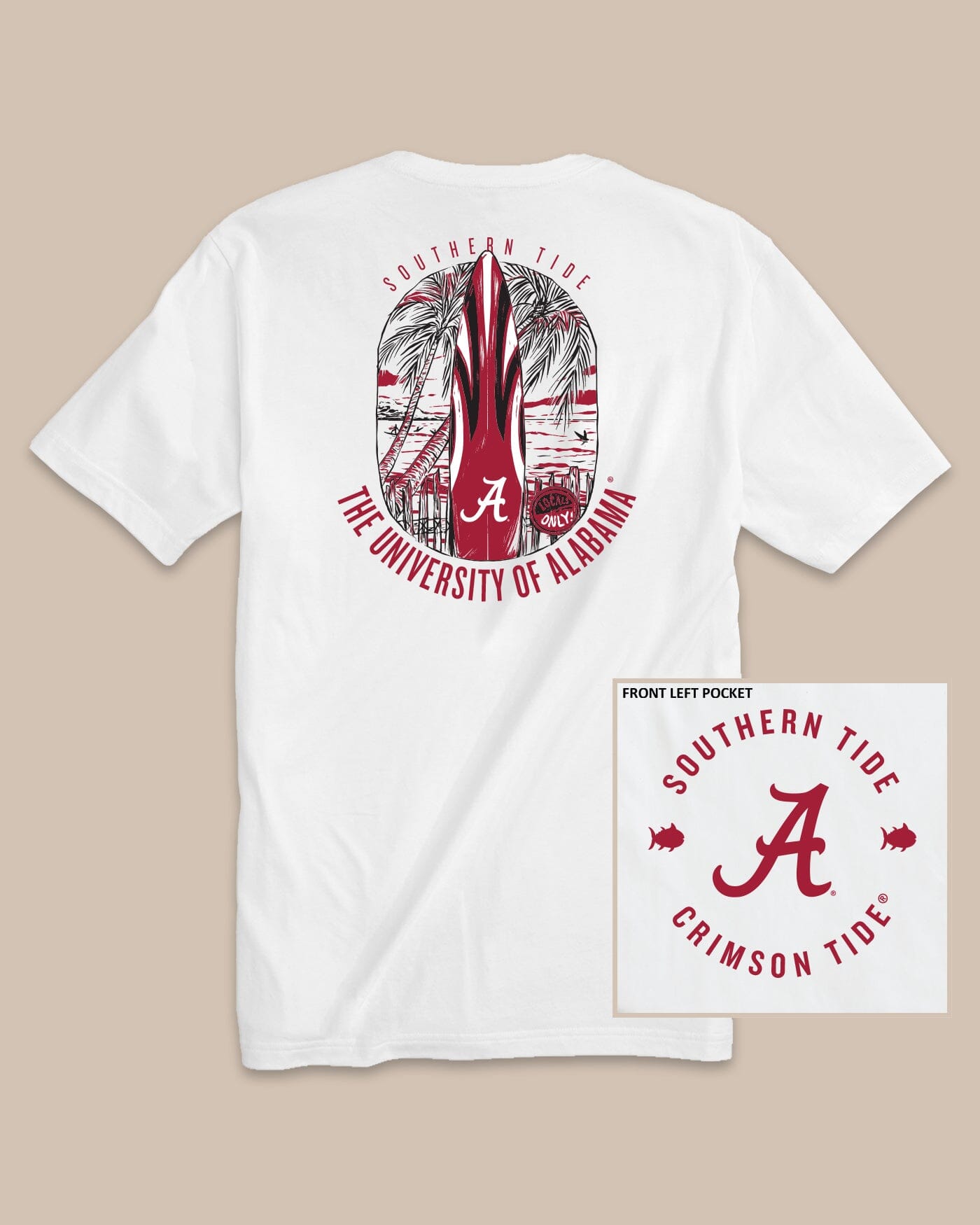 alabama crimson tide gear Alabama Crimson Tide Gameday Locals Only T-Shirt