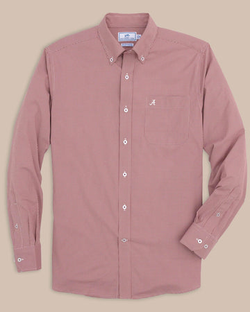 Southern Tide Alabama Red Tide Gingham Button Down Shirt Red (Size L) 91% Nylon 9% Stretch Southern Tide Alabama Red Tide Gingham Button Down Shirt Red (Size L) 91% Nylon 9% Stretch