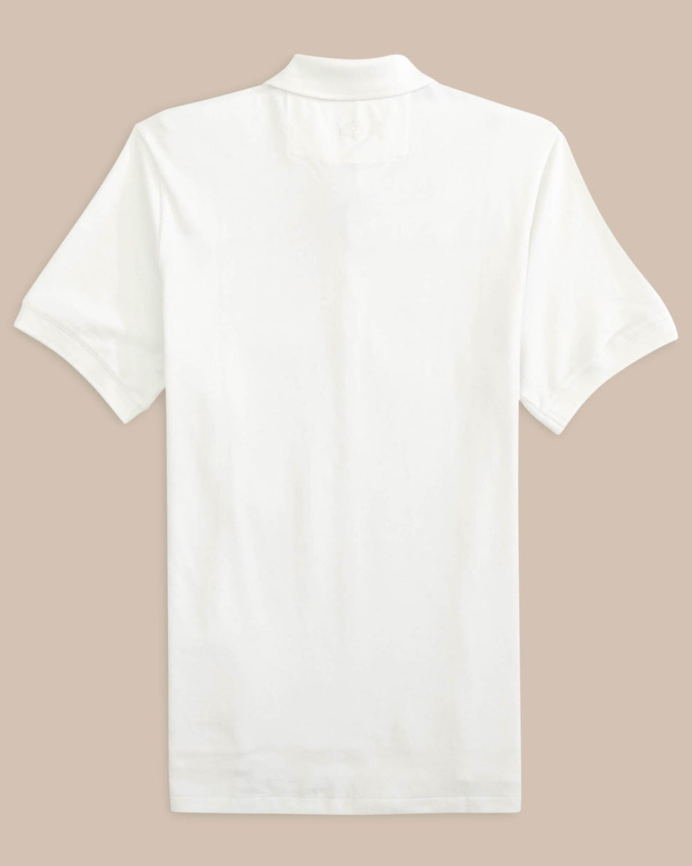 The back view of the Alabama Crimson Tide New Short Sleeve Skipjack Polo by Southern Tide - Classic White