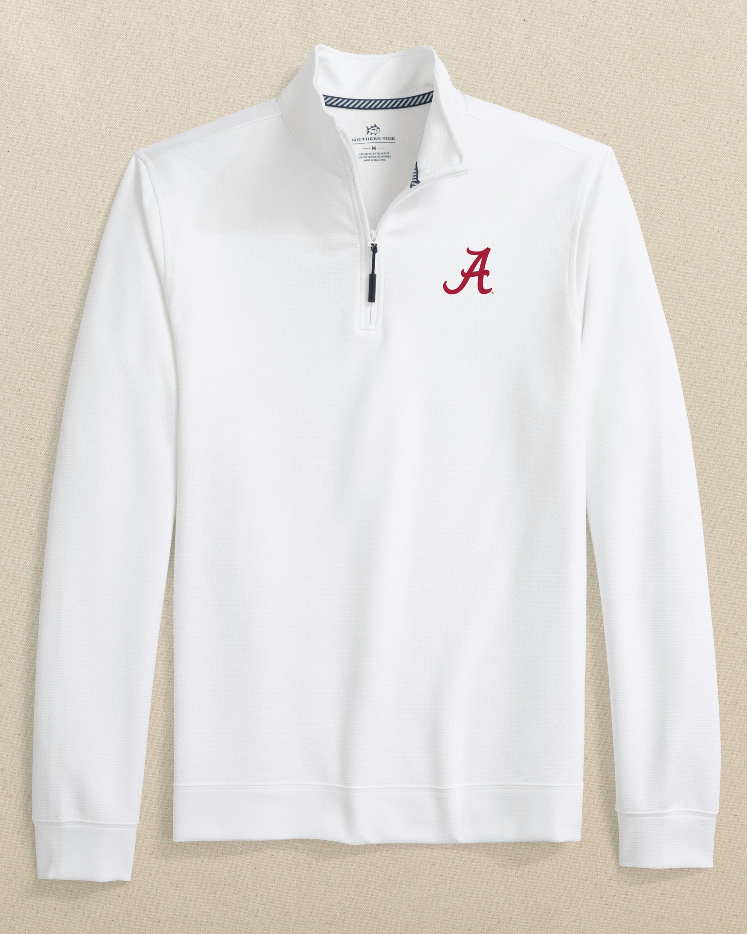 Men's Alabama Crimson Tide Schooner Quarter Zip | Southern Tide