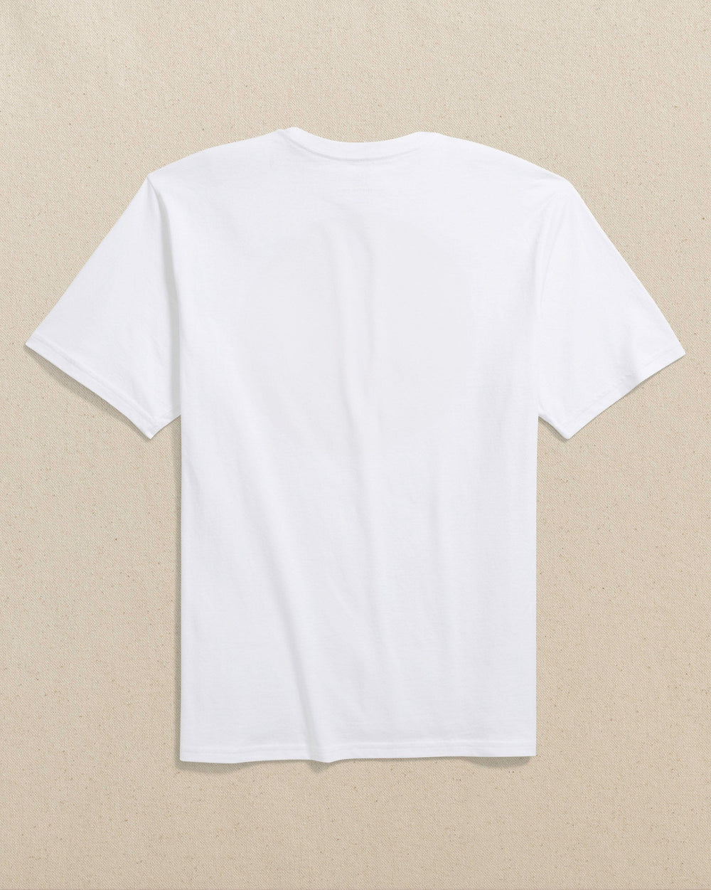 The back view of the Southern Tide Americana Embroidered Short Sleeve T-Shirt by Southern Tide - Classic White