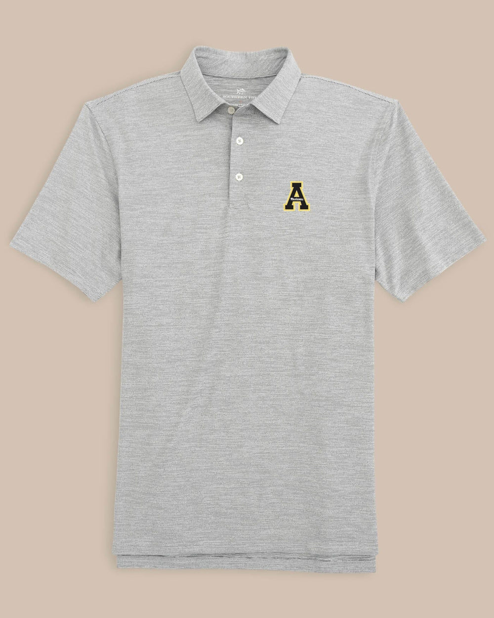 App State Mountaineers Driver Spacedye Polo C_Polo Shirts Southern Tide 