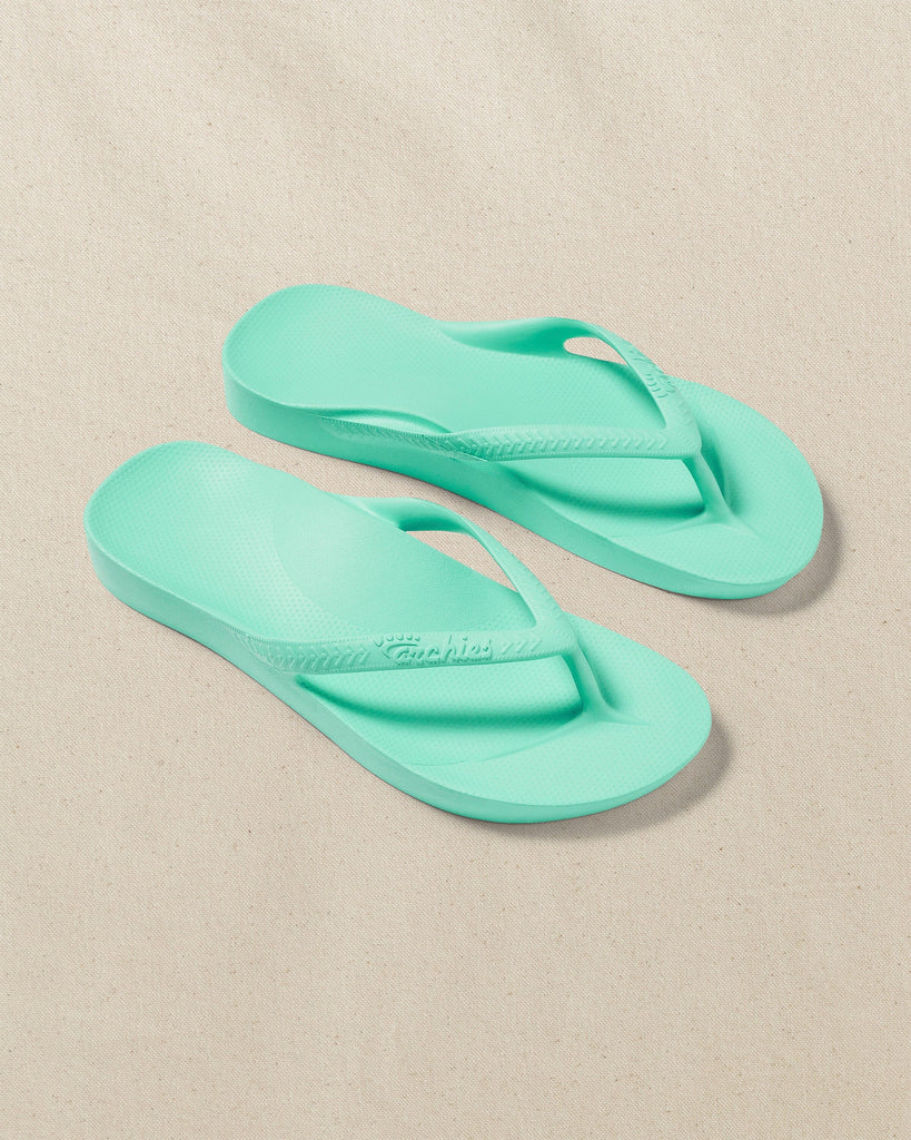 Archies Arch Support Flip Flops Mint Green Men 10 Women 11 Orthotic Sandals NEW archiesfootwear NEW COLOURS in-store now! ? Mint | Arch  main image 4