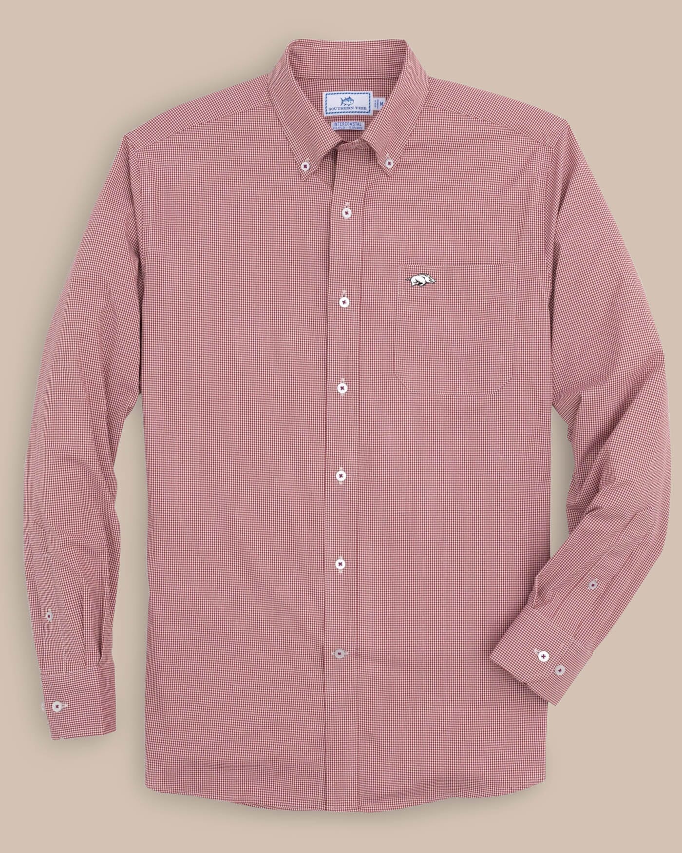 Arkansas Razorbacks Gingham Button Down Shirt | Southern Tide