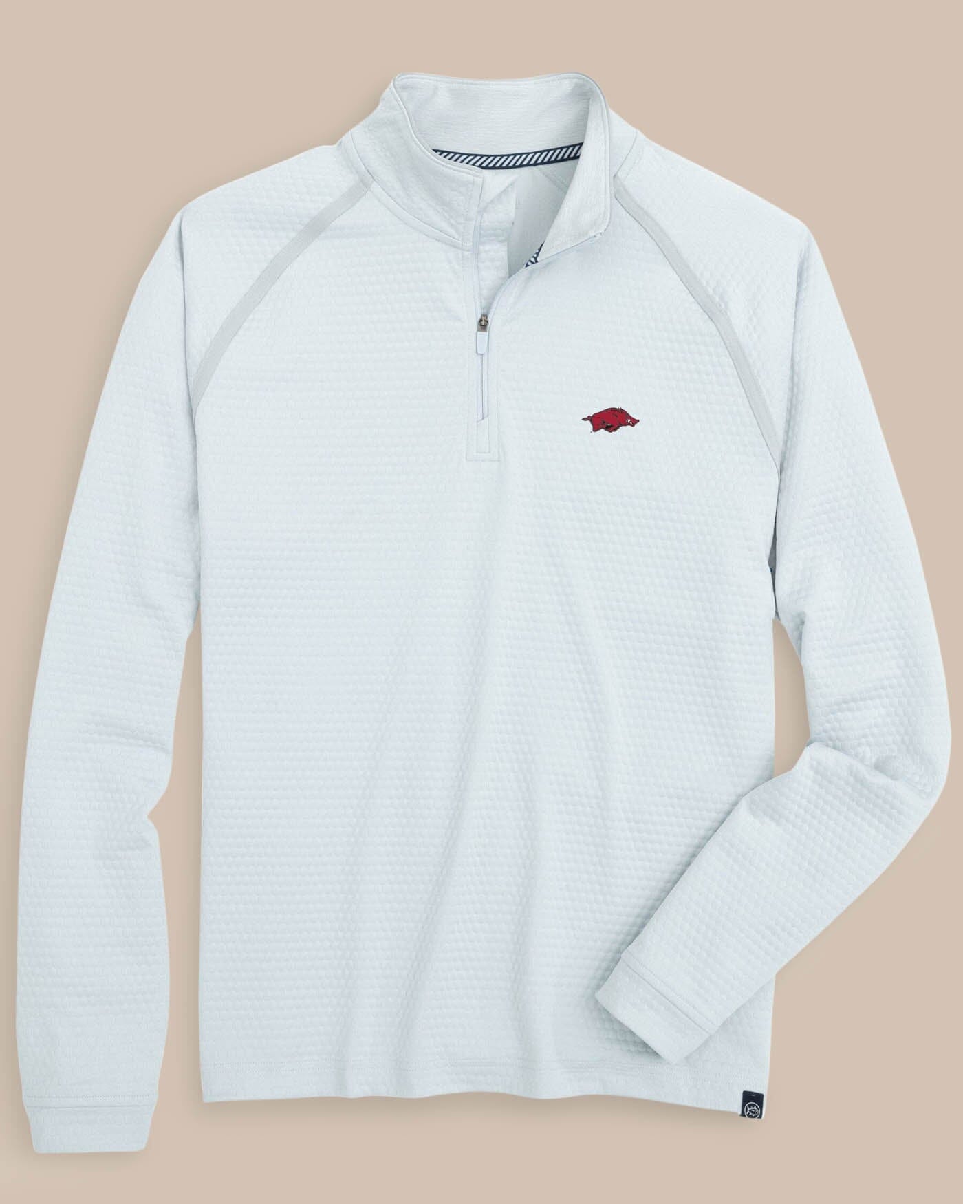 Men's Arkansas Razorbacks Scuttle Heather Quarter Zip | Southern Tide