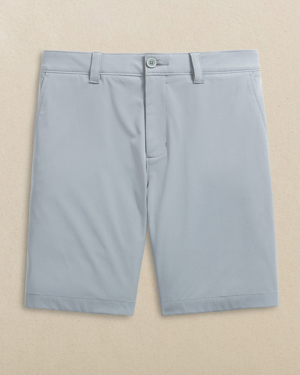 The front view of the Southern Tide Auburn Tigers brrr°®-die 8" Performance Short by Southern Tide - Steel Grey