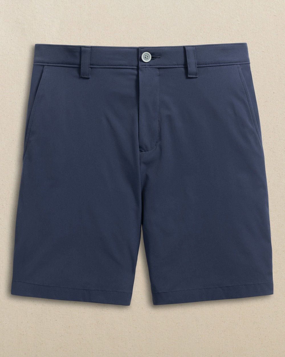 The front view of the Southern Tide Auburn Tigers brrr°®-die 8" Performance Short by Southern Tide - True Navy