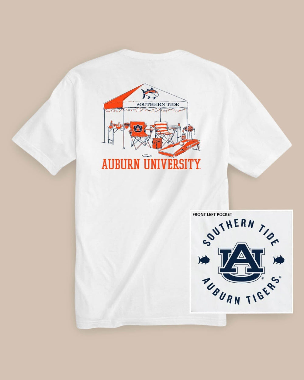 Auburn Tigers Tailgate Time T-Shirt C_T-Shirts Southern Tide 