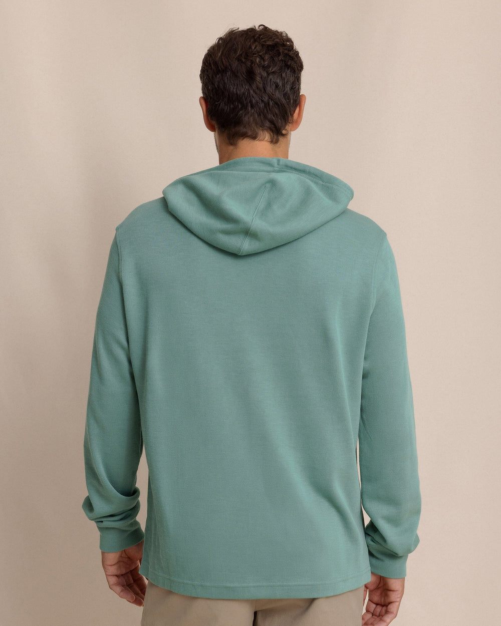 The back view of the Southern Tide Bay View Hoodie by Southern Tide - Seafoam Green
