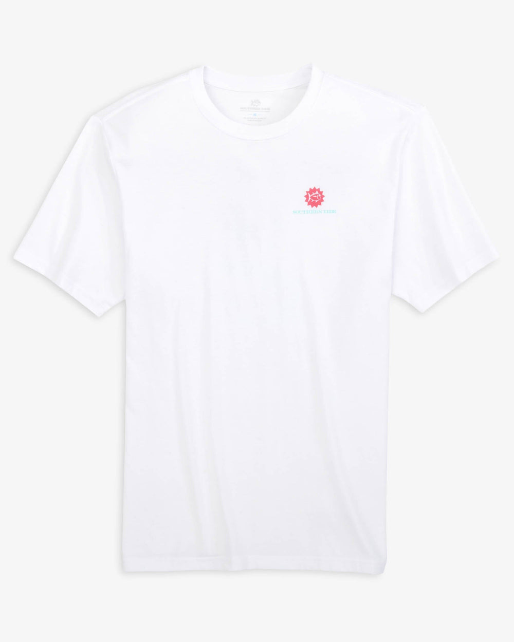 The front view of the Southern Tide Beach Bound T-shirt by Southern Tide - Classic White