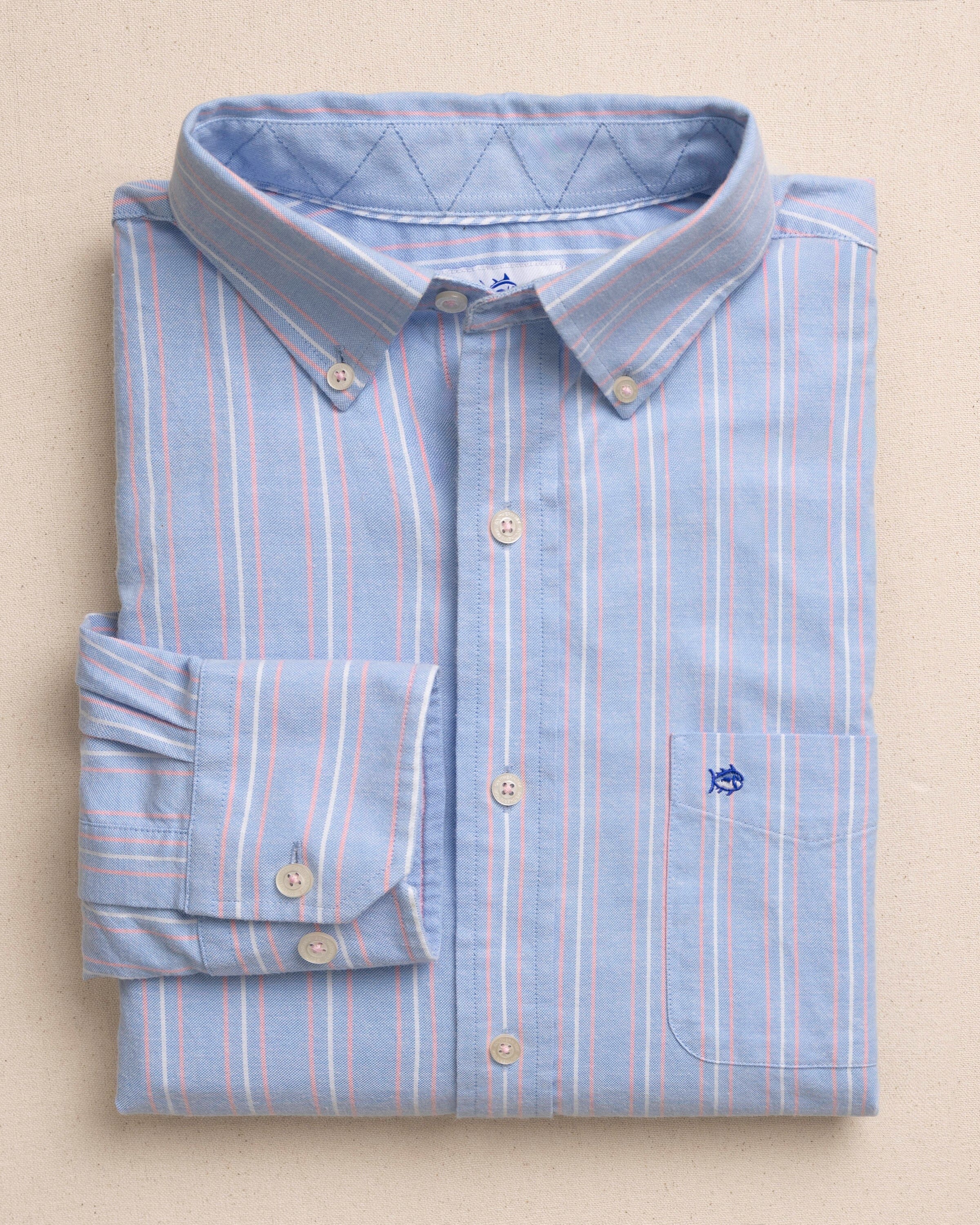 Men's Beachside Charleston Oxford Stripe Sport Shirt | Southern Tide