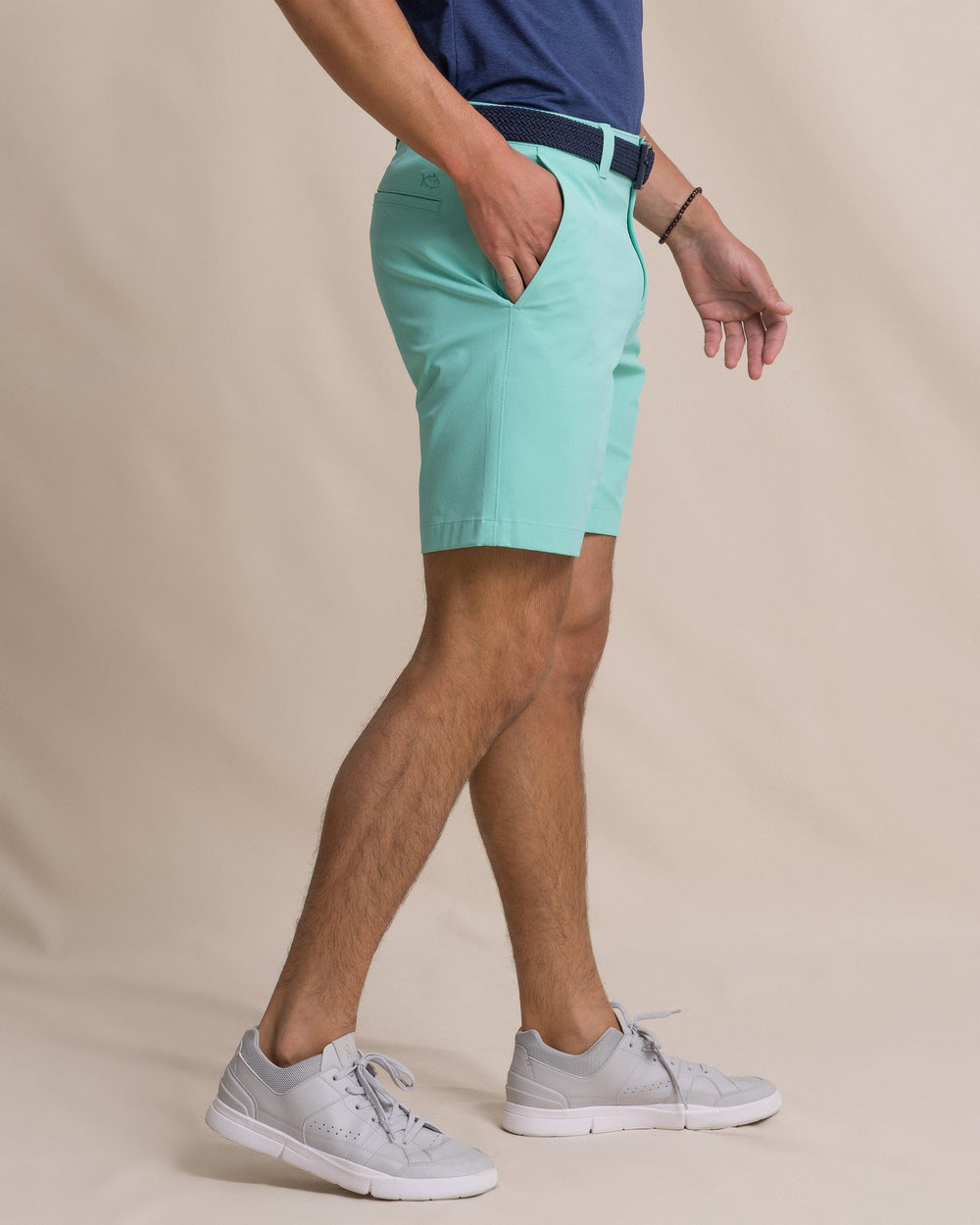 The side view of the Southern Tide Birdie 8" Coastal Breeze® Performance Short by Southern Tide - Gulf Shores