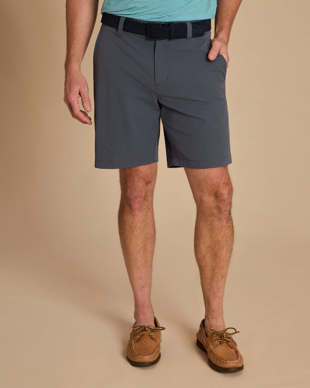 The front view of the Southern Tide Birdie 8" Coastal Breeze® Performance Short by Southern Tide - Perfect Storm