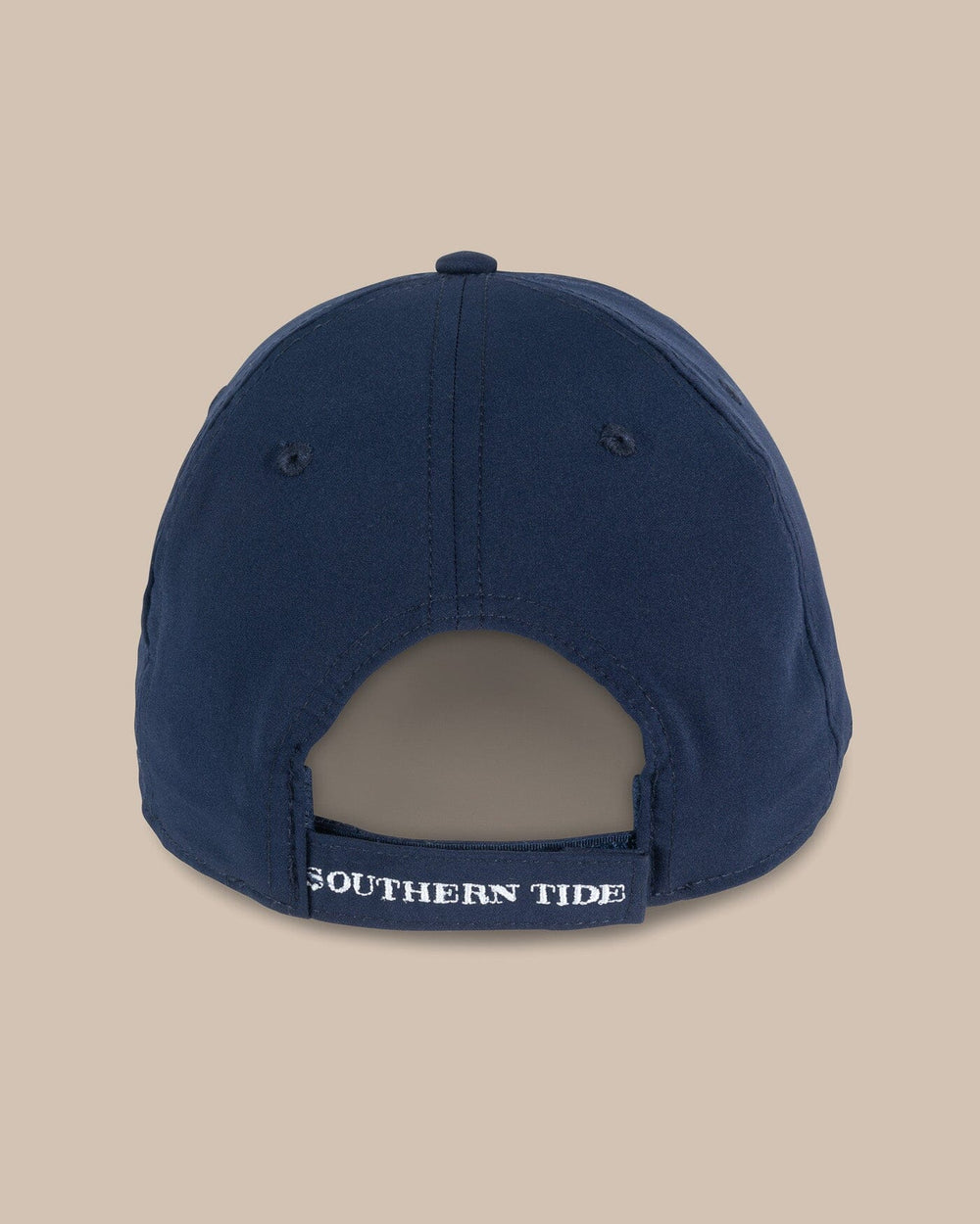 The back view of the Southern Tide Blank Performance Hat - Yacht Blue