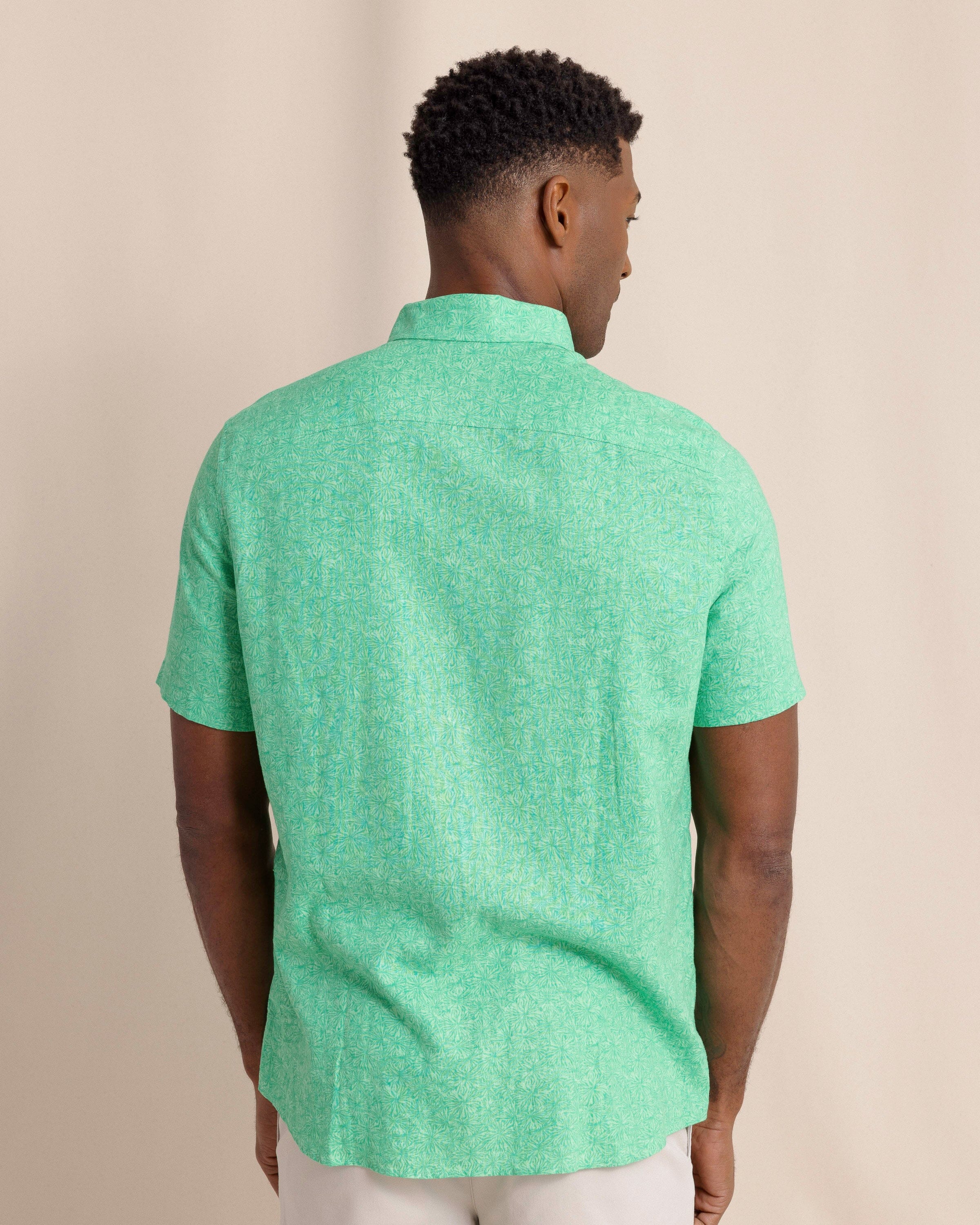 Men's Bloomz Linen Rayon Short Sleeve Sport Shirt | Southern