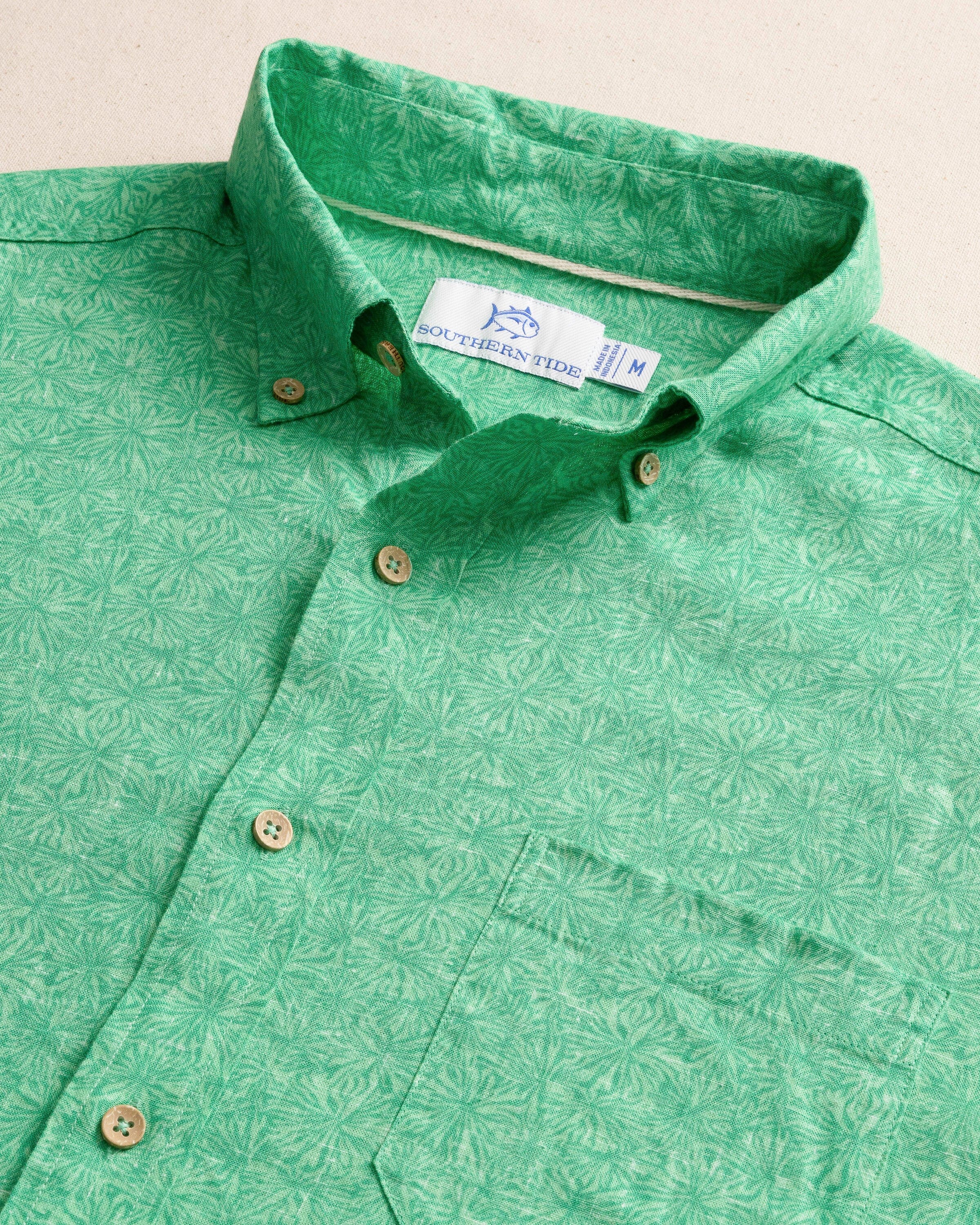 Men's Bloomz Linen Rayon Short Sleeve Sport Shirt | Southern