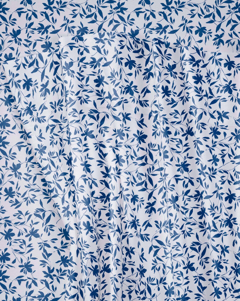 The detail view of the Southern Tide Botanical Floral Sheet Set by Southern Tide - Navy