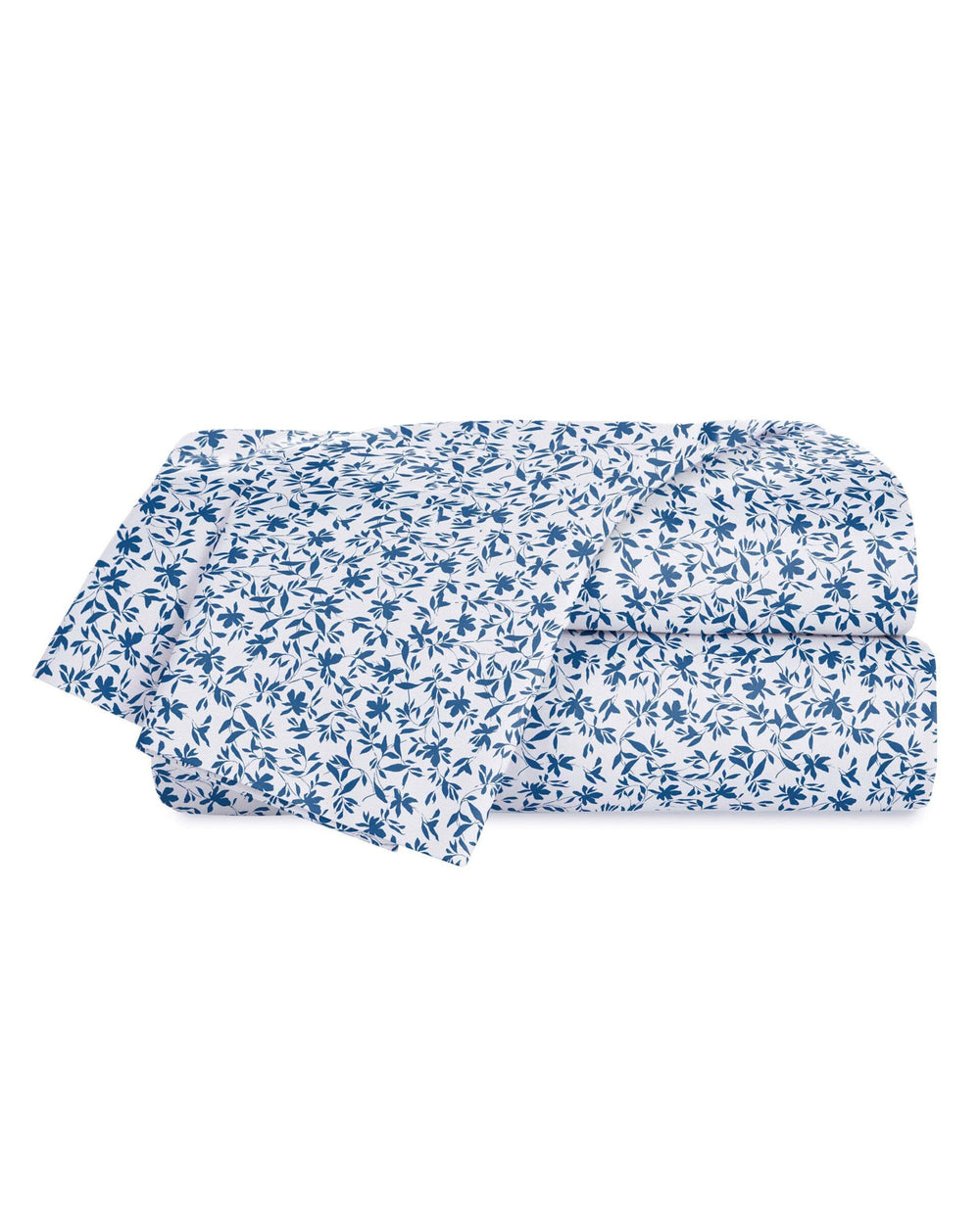 The front view of the Southern Tide Botanical Floral Sheet Set by Southern Tide - Navy
