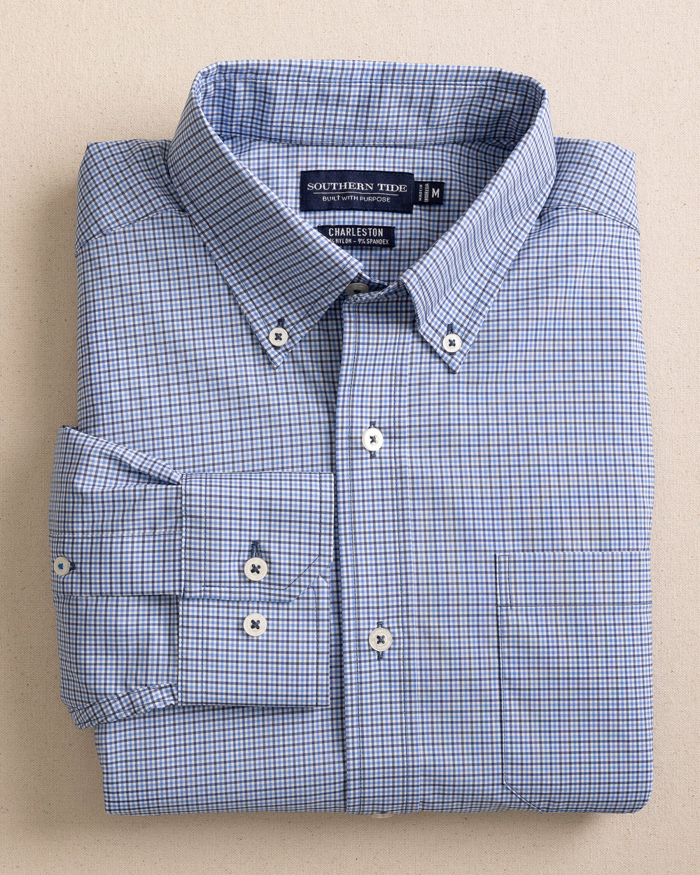 southern dress shirts Southern Marsh Tupelo Windowpane Slate& Red Dress Shirt