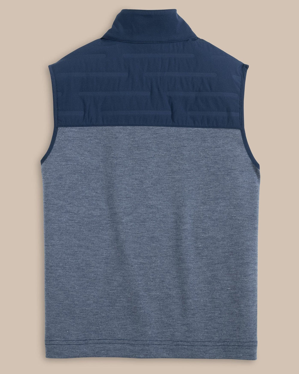 The back view of the Southern Tide Boys Coligny Quilted Vest by Southern Tide - Dress Blue