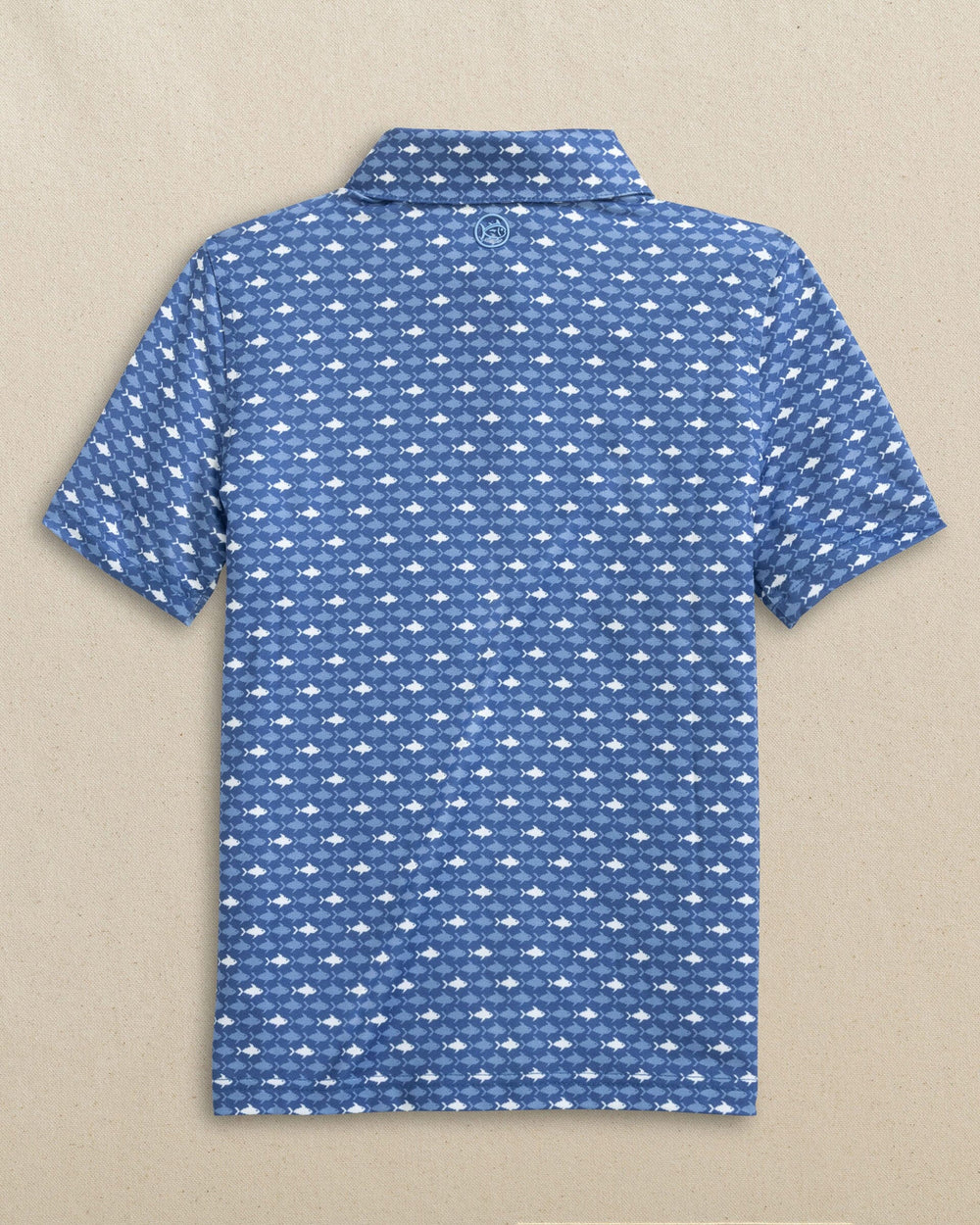 Boys Driver Fish Printed Performance Polo